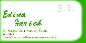 edina harich business card